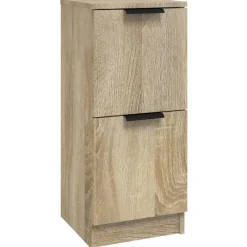 vidaXL Armarios Y Almacenamiento-Aparador de madera contrachapada 30x30x70 cm