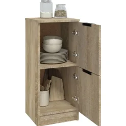 vidaXL Armarios Y Almacenamiento-Aparador de madera contrachapada 30x30x70 cm