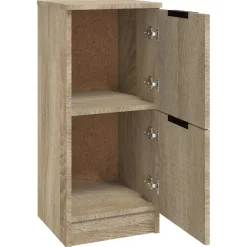 vidaXL Armarios Y Almacenamiento-Aparador de madera contrachapada 30x30x70 cm