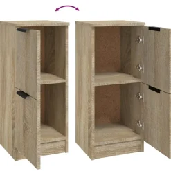 vidaXL Armarios Y Almacenamiento-Aparador de madera contrachapada 30x30x70 cm
