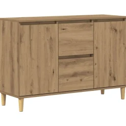 vidaXL Armarios Y Almacenamiento-Aparador de madera de ingeniería 102x35x70 cm