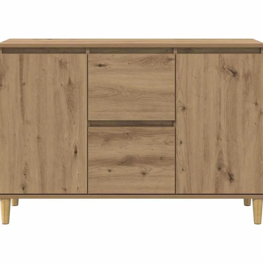 vidaXL Armarios Y Almacenamiento-Aparador de madera de ingeniería 102x35x70 cm
