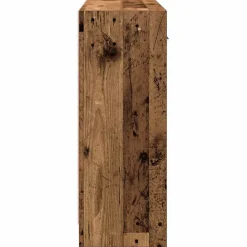 vidaXL Armarios Y Almacenamiento-Aparador de madera de ingeniería envejecida 91x28x75 cm