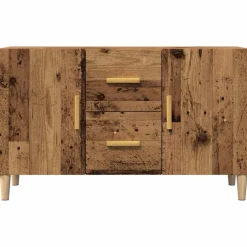 vidaXL Aparador de madera de ingeniería envejecida 100x36x60 cm Madera antigua Sale