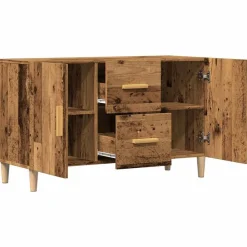 vidaXL Aparador de madera de ingeniería envejecida 100x36x60 cm Madera antigua Sale