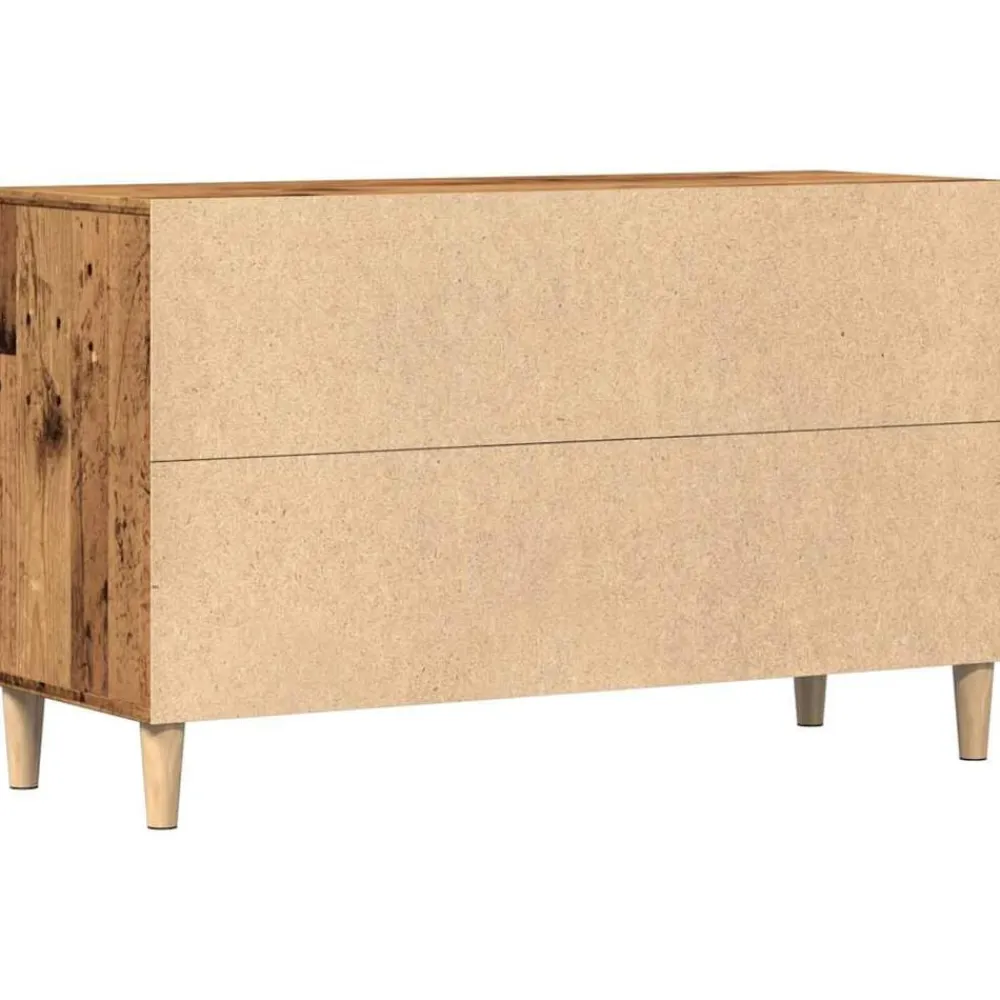 vidaXL Aparador de madera de ingeniería envejecida 100x36x60 cm Madera antigua Sale