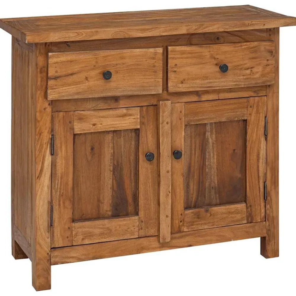 vidaXL Armarios Y Almacenamiento-Aparador de madera maciza de caoba 75x30x65 cm