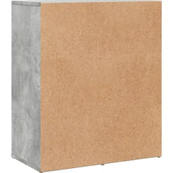vidaXL Aparador de madera de ingeniería gris hormigón 60x31x70 cm Gris hormig&oacute;n New