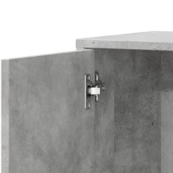 vidaXL Aparador de madera de ingeniería gris hormigón 60x31x70 cm Gris hormig&oacute;n New