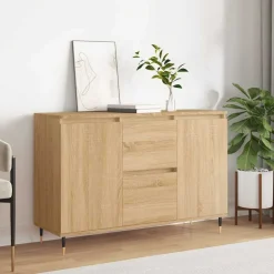 vidaXL Aparador de madera de ingeniería 101,5x35x70 cm Roble Sonoma New