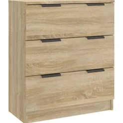 vidaXL Armarios Y Almacenamiento-Aparador de madera contrachapada color 60x30x70 cm