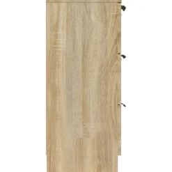 vidaXL Armarios Y Almacenamiento-Aparador de madera contrachapada color 60x30x70 cm