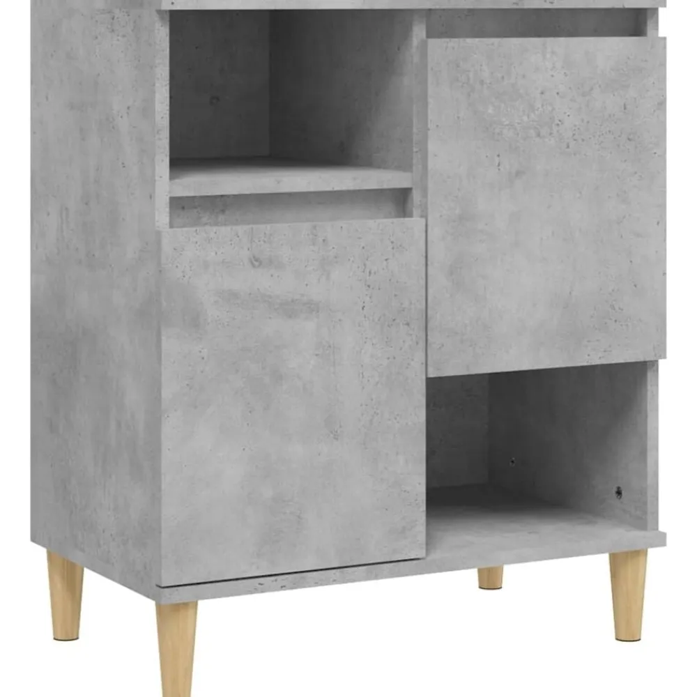 vidaXL Aparador de madera contrachapada gris hormigón 60x35x70 cm Gris hormigón Sale