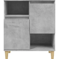 vidaXL Aparador de madera contrachapada gris hormigón 60x35x70 cm Gris hormigón Sale