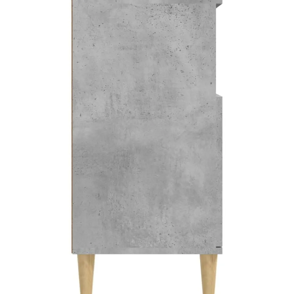 vidaXL Aparador de madera contrachapada gris hormigón 60x35x70 cm Gris hormigón Sale