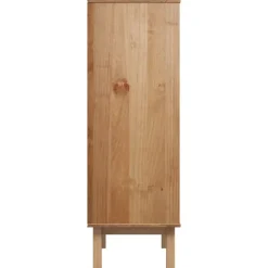 vidaXL Armarios Y Almacenamiento-Aparador de madera maciza de pino 85x43x125 cm
