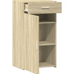 vidaXL Armarios Y Almacenamiento-Aparador de madera de ingeniería 50x42,5x93 cm