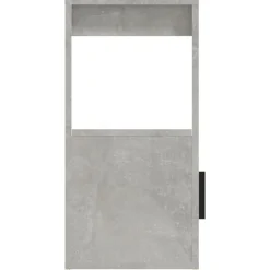 vidaXL Aparador de madera contrachapada gris hormigón 80x30x60 cm Gris hormigón Outlet