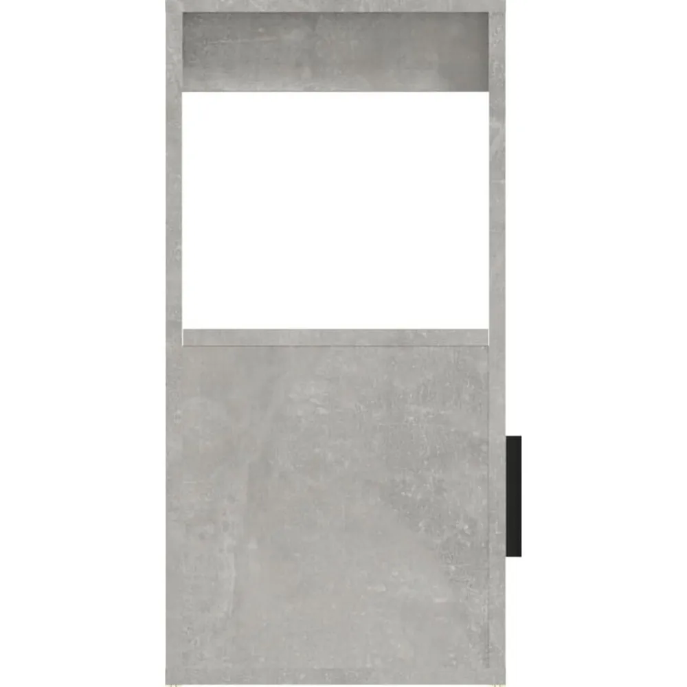 vidaXL Aparador de madera contrachapada gris hormigón 80x30x60 cm Gris hormigón Outlet