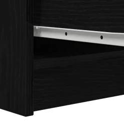 vidaXL Aparador de madera de 29,5x34x76 cm Roble negro Outlet