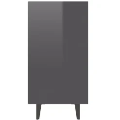vidaXL Aparador de madera contrachapada 103,5x35x70 cm gris brillante Discount