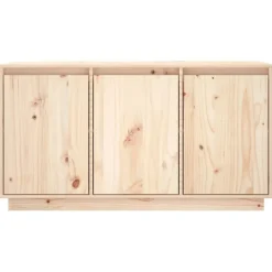 vidaXL Aparador de madera maciza de pino 111x34x60 cm Natural Online