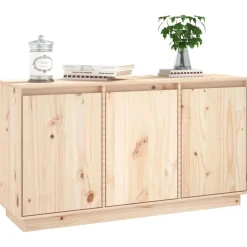 vidaXL Aparador de madera maciza de pino 111x34x60 cm Natural Online