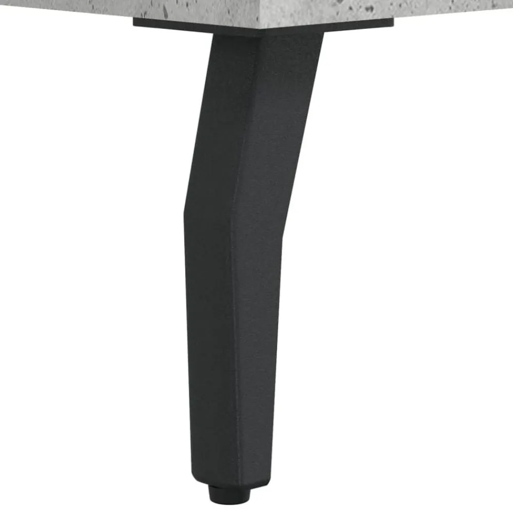 vidaXL Armarios Y Almacenamiento-Aparador de madera contrachapada gris hormigón 34,5x34x180 cm