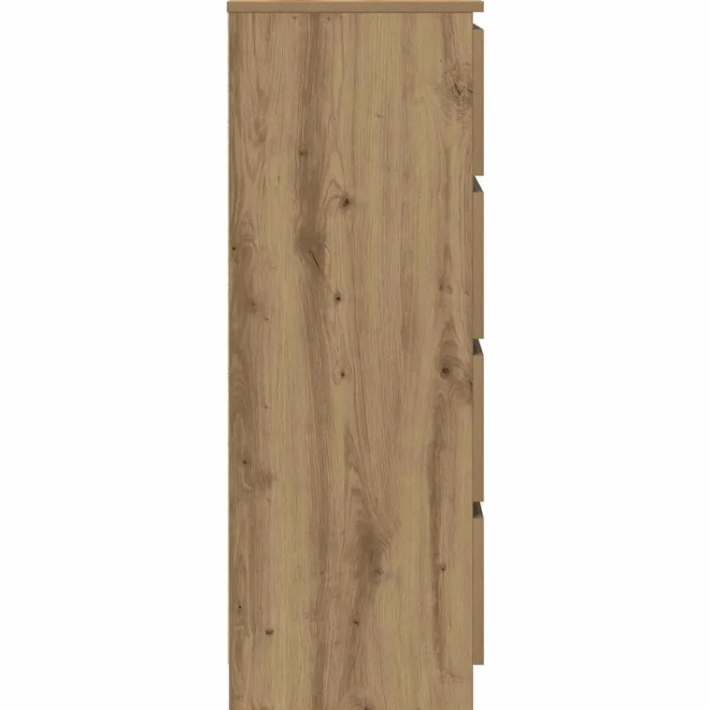 vidaXL Armarios Y Almacenamiento-Aparador de madera de ingeniería roble artisan 60x35x98,5 cm