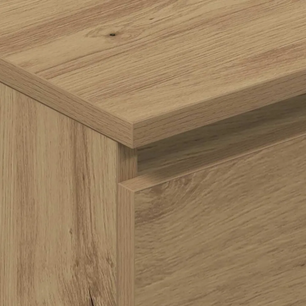 vidaXL Armarios Y Almacenamiento-Aparador de madera de ingeniería roble artisan 60x35x98,5 cm
