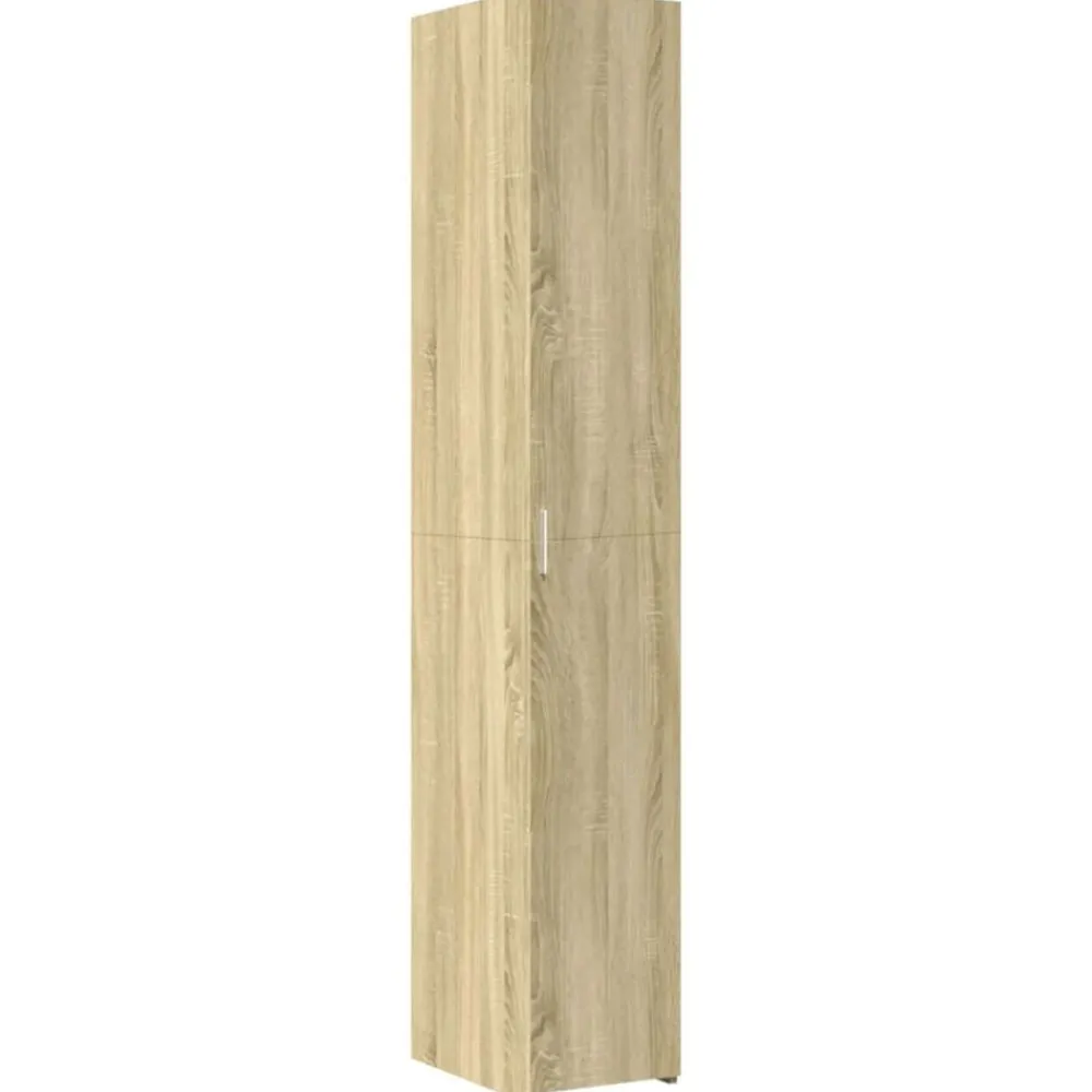 vidaXL Aparador de madera de ingeniería 30x42,5x185 cm Roble Sonoma Online