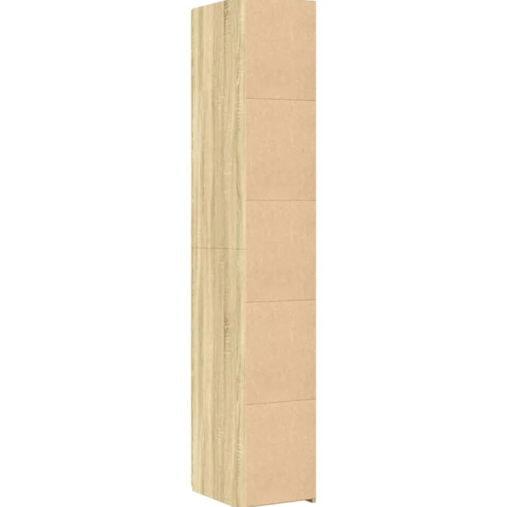 vidaXL Aparador de madera de ingeniería 30x42,5x185 cm Roble Sonoma Online