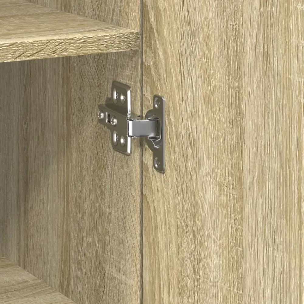 vidaXL Aparador de madera de ingeniería 30x42,5x185 cm Roble Sonoma Online