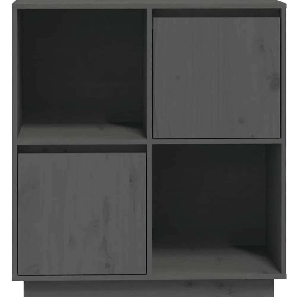 vidaXL Armarios Y Almacenamiento-Aparador de madera maciza de pino 74x35x80 cm