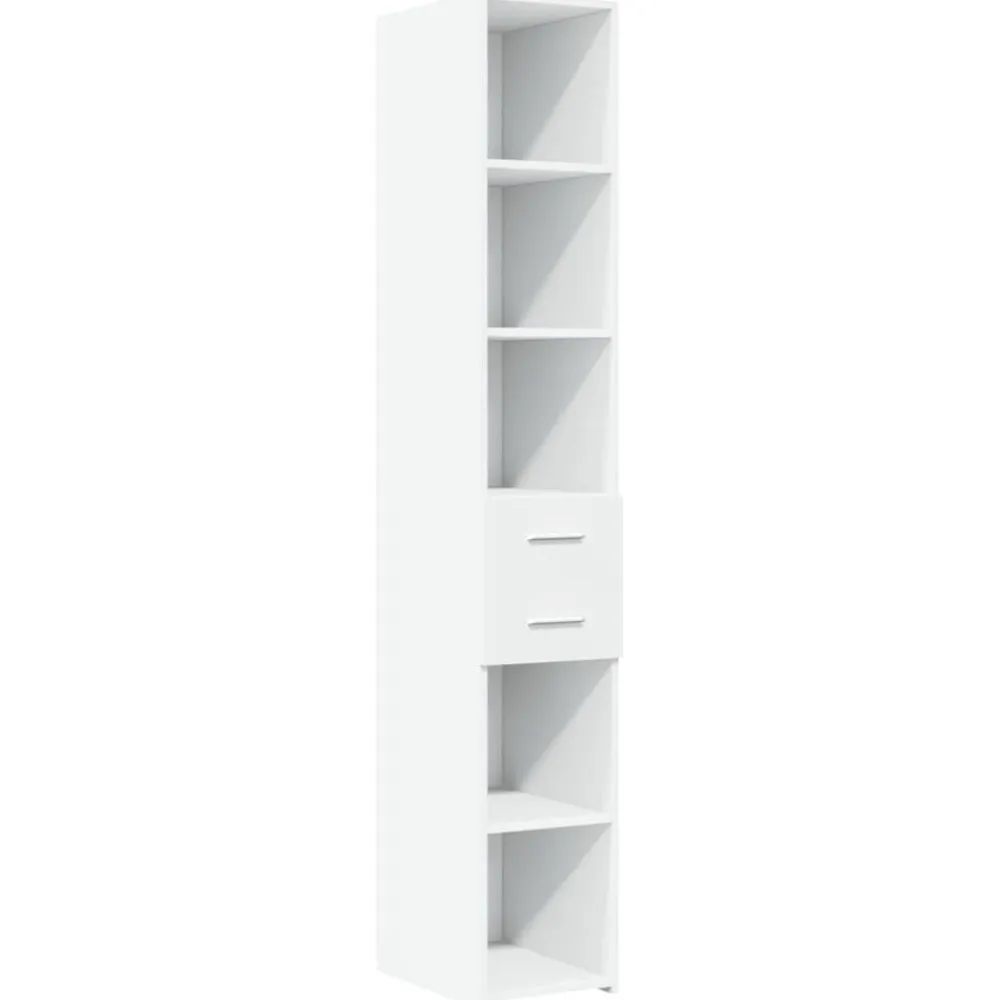 vidaXL Aparador de madera de ingeniería 30x42,5x185 cm Blanco Sale