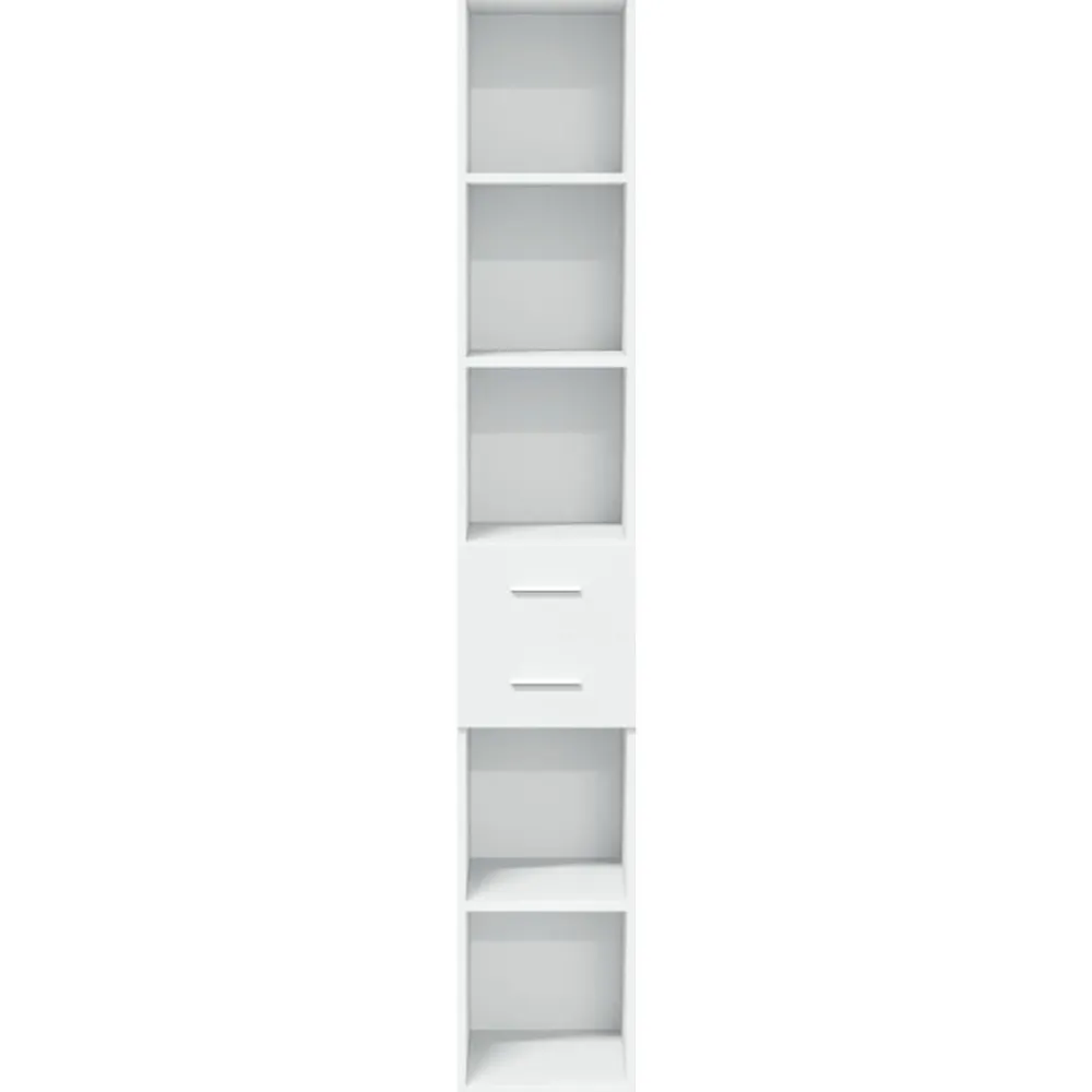 vidaXL Aparador de madera de ingeniería 30x42,5x185 cm Blanco Sale