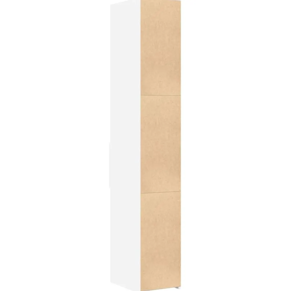 vidaXL Aparador de madera de ingeniería 30x42,5x185 cm Blanco Sale
