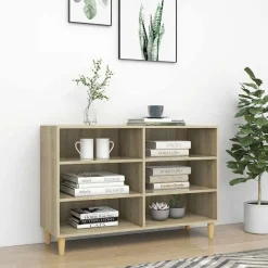 vidaXL Armarios Y Almacenamiento-Aparador de madera contrachapada 103,5x35x70 cm