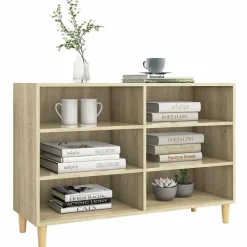 vidaXL Armarios Y Almacenamiento-Aparador de madera contrachapada 103,5x35x70 cm