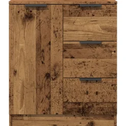 vidaXL Aparador de madera de ingeniería envejecida 60x30x70 cm Madera antigua Sale