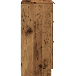 vidaXL Aparador de madera de ingeniería envejecida 60x30x70 cm Madera antigua Sale