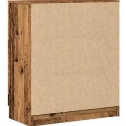 vidaXL Aparador de madera de ingeniería envejecida 60x30x70 cm Madera antigua Sale