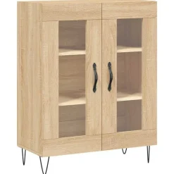 vidaXL Aparador de madera de ingeniería 69,5x34x90 cm Roble Sonoma Outlet