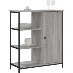 vidaXL Aparador de madera de ingeniería 70x30x80 cm Gris sonoma Sale
