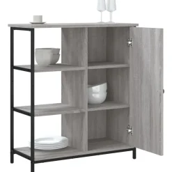 vidaXL Aparador de madera de ingeniería 70x30x80 cm Gris sonoma Sale