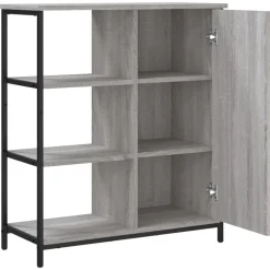 vidaXL Aparador de madera de ingeniería 70x30x80 cm Gris sonoma Sale