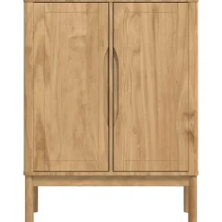 vidaXL Armarios Y Almacenamiento-Aparador FLORO Marrón cera 70 x 30 x 70,5 cm