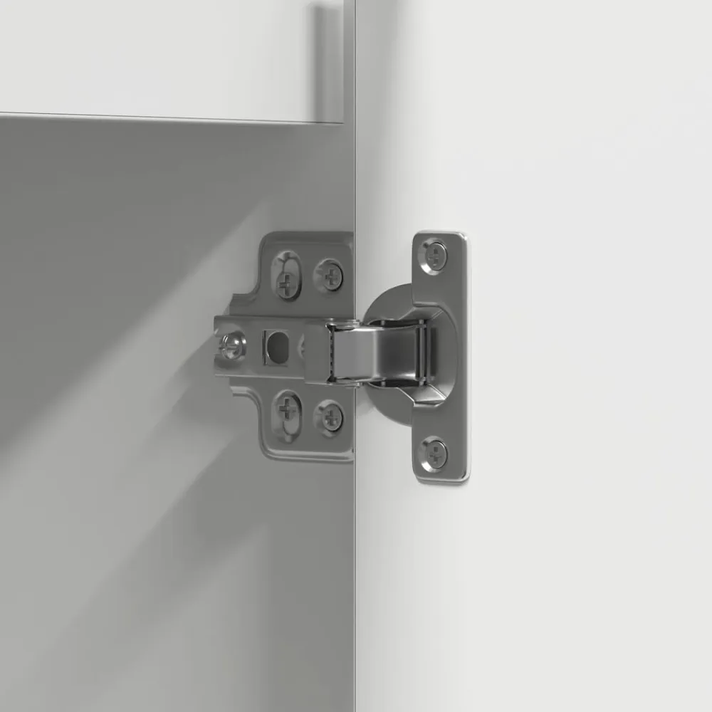vidaXL Aparador LED con estante 71 x 34,5 x 75 cm Madera de ingeniería White New