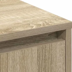 vidaXL Mesas-Aparador LED 90 x 32 x 75 cm Madera de ingeniería