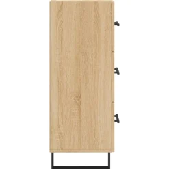 vidaXL Aparador madera contrachapada color 34,5x34x90 cm Roble Sonoma